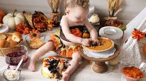 Thanksgiving november baby photoshoot ideas. Festive Babies Celebrate Their 1st Thanksgiving With Turkey Smash Photo Shoots Abc News