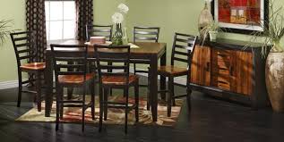 Stunning Arcadia Dining Group Is Made Of Solid Acacia In A Warm Two Tone Finish Elegant Dining Room Furniture Rowe Furniture Elegant Dining Room