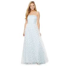 B Smart Sleeveless Ball Gown Juniors Color White Light Blue Jcpenney Ball Gowns Gowns Strapless Dress Formal