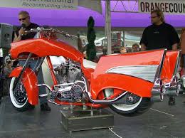Image result for Orange Red 1957 Motorcycle