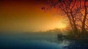 Wallpaper Meer Zonsopgang Met Mist Bureaublad Achtergronden Achtergronden Bureaublad Achtergrond Natuur Behang