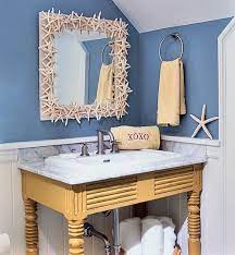 The good news you need to know is that building a beach theme for your bathroom should not. Bright Beachy Bathroom Google Search Beach Theme Bathroom Beach Theme Bathroom Decor Coastal Bathroom Decor