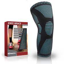 Powerlix Compression Knee Sleeve Best Knee Brace For Meniscus Tear Arthritis Quick Recovery Etc Knee Support Meniscus Tear Knee Compression Sleeve Knee Sleeves