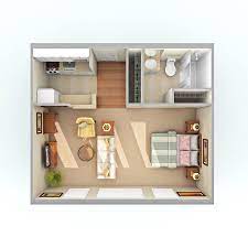 Image Result For Converting 700 Sq Ft Garage To In Law Suite Bố Tri Mặt Bằng Nha Nhỏ Căn Hộ Thiết Kế Bố Cục