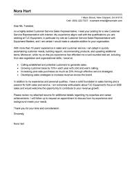 Wow your future employer with this simple cover letter example format. Free Sales Customer Service Representatives Cover Letter Examples Templates From Our Writing Service