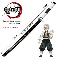 Nezuko vs sanemi | kimetsu no yaiba. Demon Slayer Sanemi Shinazugawa Nichirin Blade Cosplay Wooden Sword Hobbies Toys Memorabilia Collectibles Fan Merchandise On Carousell
