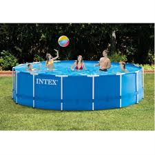 Intex 15 X 48 Metal Frame Above Ground Swimming Pool With Filter Pump New Intex Above Ground Swimming Pools Intex Best Above Ground Pool