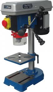 Caratteristiche tecniche mandrino autoserrante ø 16 mm cm / mt 2 corsa mandrino 80 mm altezza 990 mm dimensioni tavola ø 290 mm distanza asse. Trapano A Colonna Da Banco Fox F12 921a Shop Ferramenta Tutto Cio Che Puoi Chiedere Ad Un Ferramenta