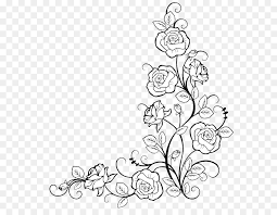 Cornice colore argento con fiori in rilievo. Bordi E Cornici Da Colorare Di Rosa Disegno A Fiori Rosa Scaricare Png Disegno Png Trasparente Bianco Png Scaricare