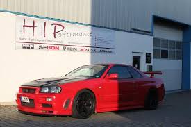 2048x1152 preview wallpaper nissan skyline, gtr, r34, blue, front view Nissan Skyline R34 Gt R With 630ps