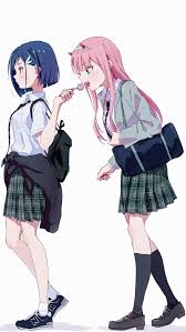 Pin By Dj Bibi On Anime Series And Games Yuri Anime Girls Darling In The Franxx Anime Best Friends