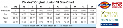 scrubs and uniforms size charts