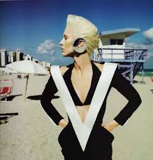 Mert And Marcus Shoot Raquel Zimmerman On Our Beaches For An Older Japanese Vogue Future Fashion Futuristic Fashion Cyberpunk Fashion