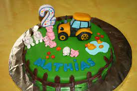 Anniversaire24 image gateau anniversaire 4 ans. Gateau D Anniversaire Ferme Et Tracteur Pour Mathias 2 Ans Les Lutins Creatifs Bricolage Pour Enfants