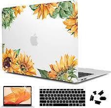 Cisoo Macbook Air 13 Inch Case 2020 2019 2018 Sunflower Matte Clear Case For A2179 A1932 Model Macbook Air Case 13 Inch Macbook Air 13 Inch Macbook Air Case