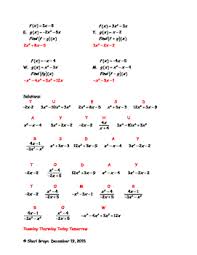 2 step order of operations with exponents worksheet1. Polynomial Functions Performing Operations By We Re Bruyn Math