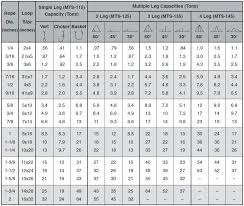 5 Wire Rope Breaking Strength Chart Factor Of Safety