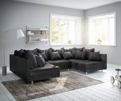 Dank unserer modulsofas kannst du dein sofa nach bedarf vergrößern! Couch Clovis Anthrazit Antik Optik Wohnlandschaft Modulares Sofa Kaufen Bei Delife Gmbh