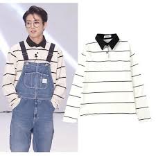 Bts Jungkook Same Stripe Sweatshirt Hoodie T Shirt Bts Btsmerchandise Btsmerch Btsshop Btsfashion Bts Korean Outfit Male Kpop Fashion Male Korean Outfits