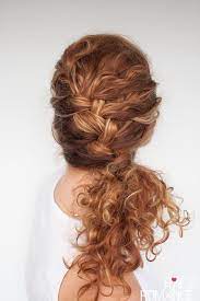 Easy Everyday Curly Hairstyle Tutorials The Curly Side Braid Curly Wedding Hair Wedding Guest Hairstyles Easy Wedding Guest Hairstyles