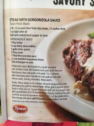 Steak With Gorgonzola Sauce Gorgonzola Sauce Food Recipes