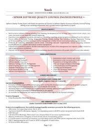 Quality Engineer Sample Resumes Download Resume Format Templates