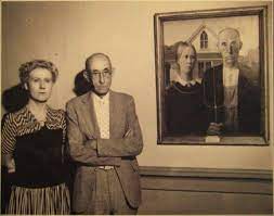 life in moments on twitter grant wood historische fotos american gothic