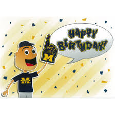 22,000+ vectors, stock photos & psd files. Fanatic Cards University Of Michigan Birthday Card