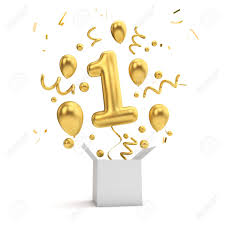 You'll forever remain our one and only love. Happy 1st Birthday Gold Surprise Balloon And Box 3d Rendering Stock Photo Picture And Royalty Free Image Image 116483131