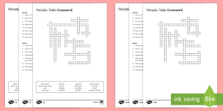 This page word/pdf version answer key. Ks3 Periodic Table Crossword Periodic Table Elements Revision Science