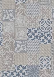 Gerflor Senso Premium Easy 0917 Provence Blue Dalle Pvc Plombante Dalle Pvc Vinyle Carreaux De Ciment Dalle Vinyle