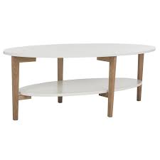 The unit also comes with bronze finished ferrules and its compact design makes it a catch for small living rooms. Safavieh Mid Century Woodruff Oval Coffee Table
