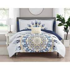 Posted by ldd 488 days ago view profile. Must Have Mainstays Blue Medallion 8 Piece Bed In A Bag Set With Sheets And Decor Pillow Queen From Mainstays Accuweather Shop