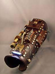 Steampunk Leather Bracer Computer Tech Reserved For Etsy Steampunk Kleidung Dieselpunk Steampunk