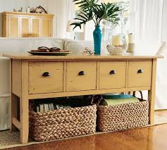 Bailey Basket Sofa Table With Storage Pottery Barn Furniture Home Decor
