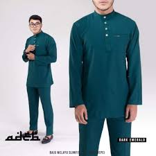 Bila meningkat besar dikenakan baju kurung teluk belanga atau cekak musang. Baju Melayu Slimfit Hijau Hot Item Shopee Malaysia
