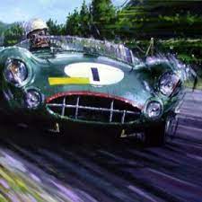 Specialist in works by leading aviation and motorsport artists; Nicholas Watts Artwork Freck S Auto Art