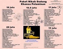 Nah, untuk dekorasi, carilah yang minimalis namun tetap elegan. Daftar Harga Dan Undangan Pernikahan Dan Pelaminan Batam Facebook