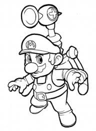 Print coloring page download pdf tags: Waluigi Mario Bros Kids Coloring Pages