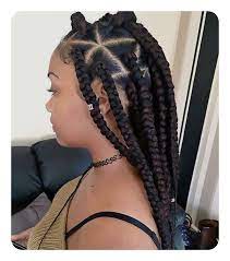Jumbo triangle box braids tutorial : 65 Cool Triangle Box Braids That Are So Convenient