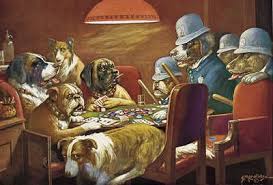 Pin On Paintings Poker Dogs