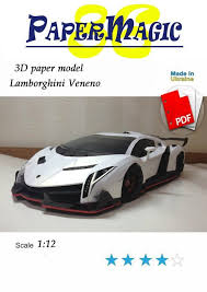 Paper Model Kit Lamborghini Veneno Papercraft 3d Paper Craft Etsy In 2020 Paper Models Lamborghini Veneno Paper Model Car