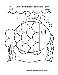 Aug 18, 2021 · rainbow fish coloring pages. Rainbow Fish Color By Number Coloring Page Free Printable Coloring Pages For Kids