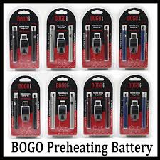 Bogo Double Battery Charger Kit 400mah E Cigarette Batteries Vape Pen Preheating Voltage Adjustable Battery For Thick Oil Cartridge Battery Usb E Cig