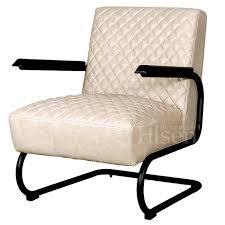 LifeStyle Fauteuil "PHILIPPE SWING" BEIGE leder