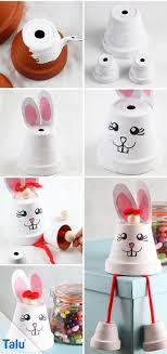 Tontopffiguren Basteln Blumentopfe Tontopfe Bemalen Talu De Hasen Basteln Basteln Ideen Ostern Ostern Basteln Mit Kindern