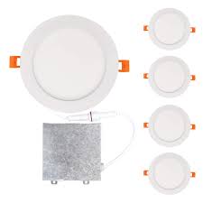 Light fixtures that hang from the ceiling or are attached to a wall often have a decorative element that complements the decor of the room. Ic Rated Slim Panel Led Recessed Lighting Down Light Ultra Thin Pot Light 4 Pack Etl Energy Star Listed 173 Mm 1125 Lm 110 Watt Repl Dimmable 15w Install In J Box Ostwin 6 Inch 3000k