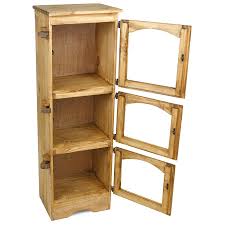 Other furniture is also available. Small Rustic Pine Storage Cabinet For Bath Bedroom Or Kitchen 3 Door