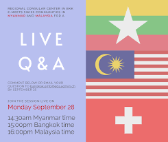 The following is major information about myanmar embassy for malaysia and the way which you can apply you. Facebook Live Q A Embassy Of Switzerland In Bangkok Facebook