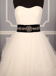 Anne Barge Drew 4149 Embellished Bridal Sash Discounted On Sale Couture Bridal Gowns Dresses Black Wedding Dresses